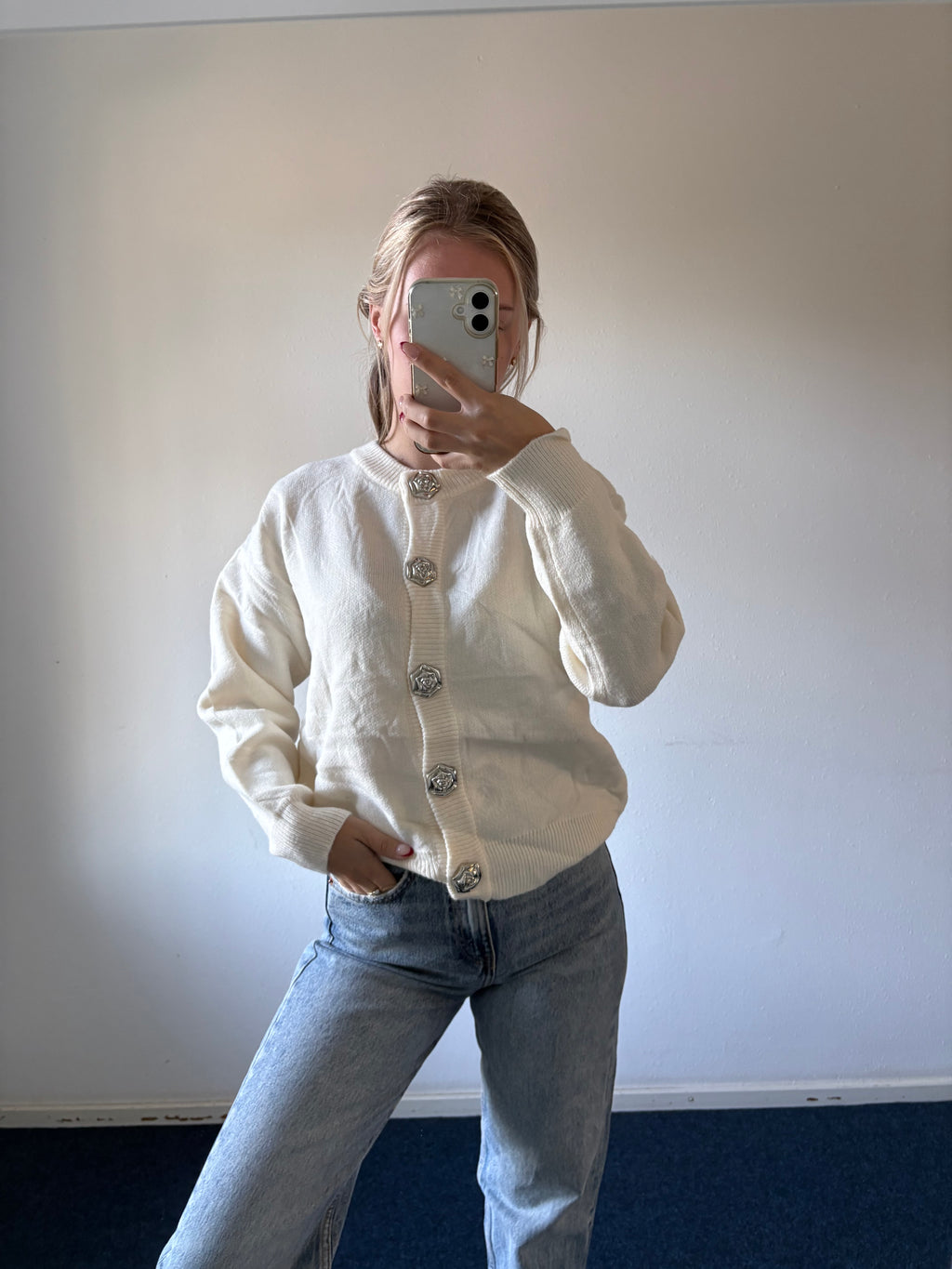 Sweater silver bloom